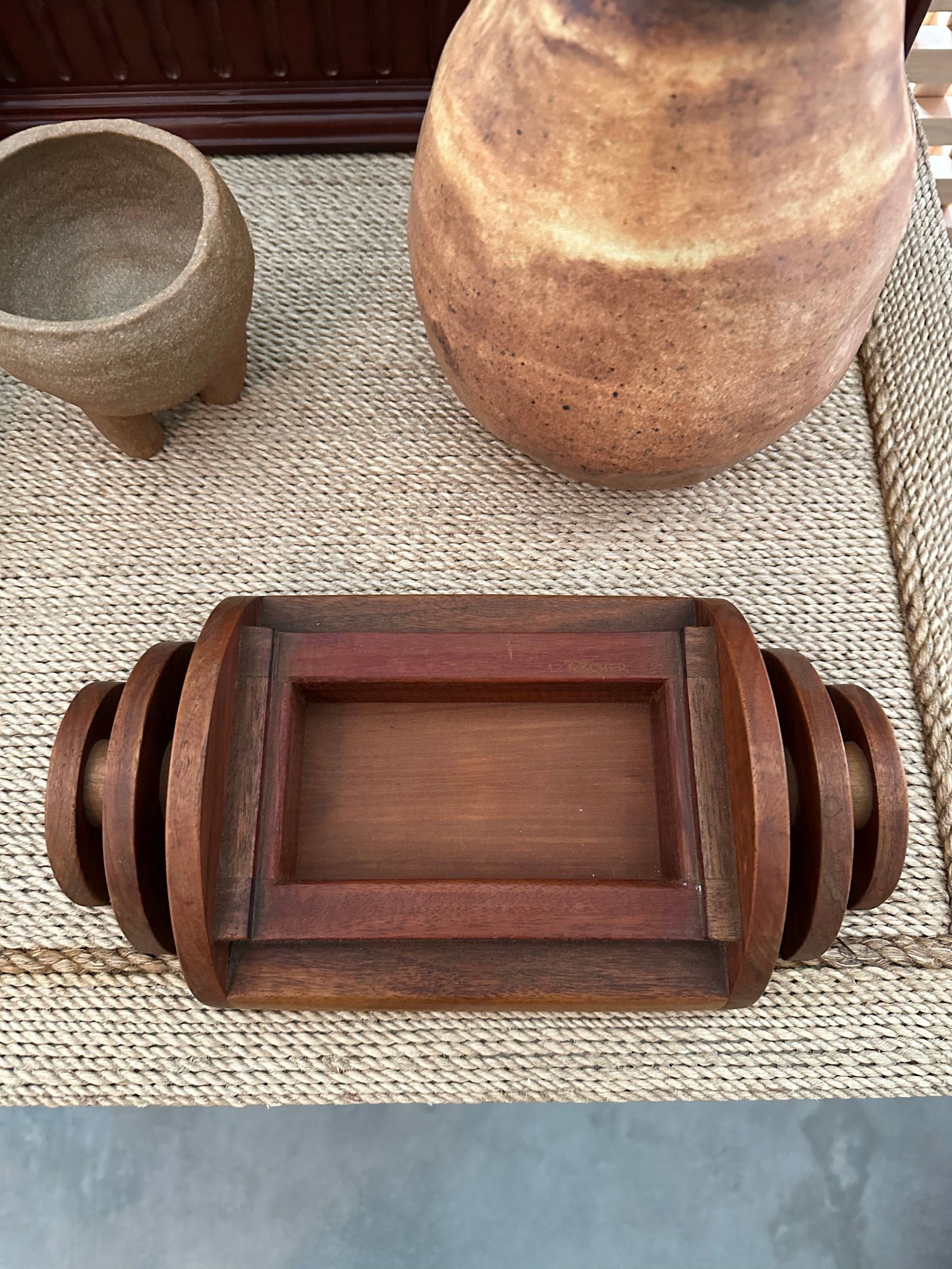Ornate Wood Tray