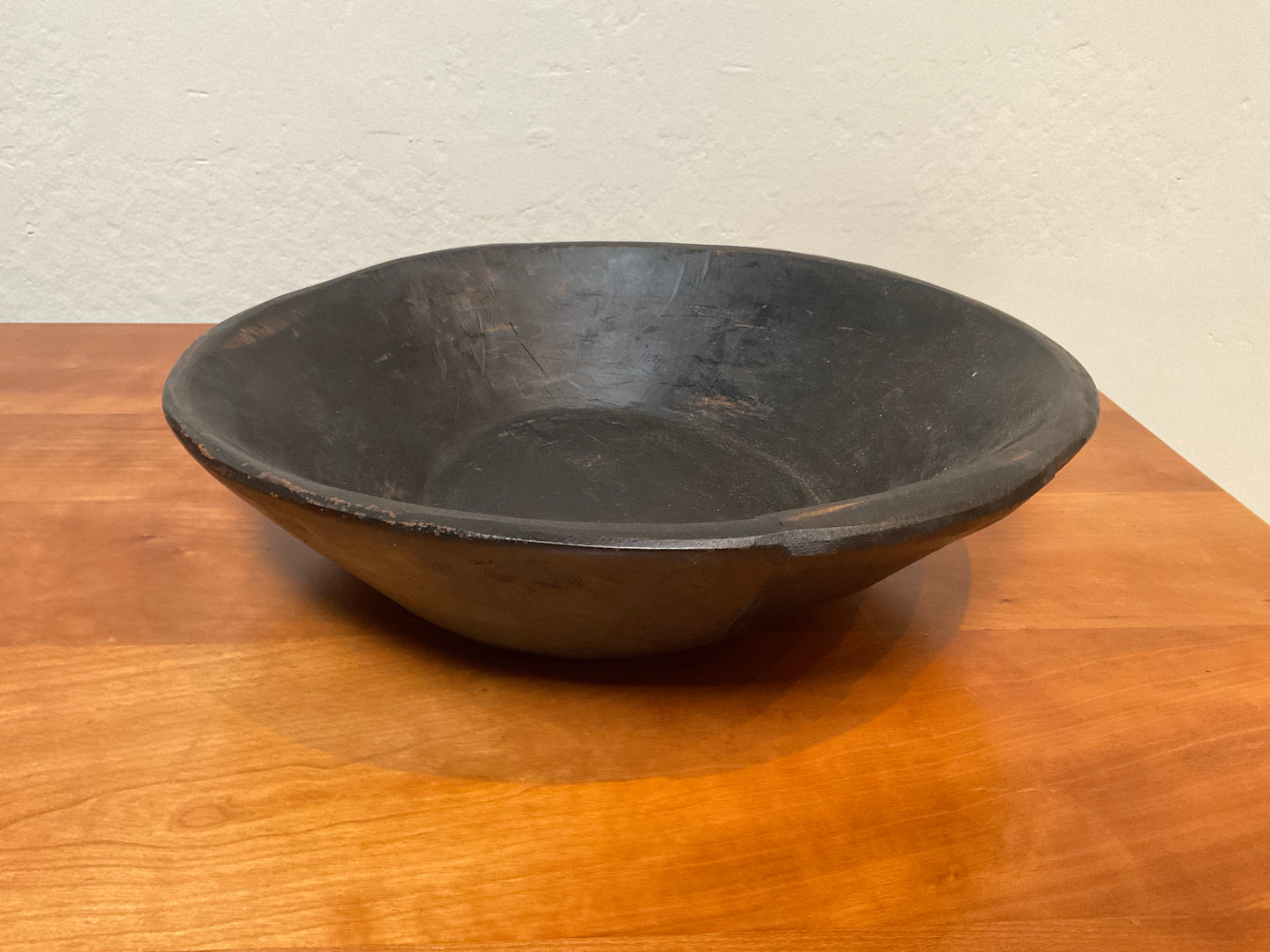 Round Decorative Reclaimed Wood Vintage Reproduction Bowl, Medium