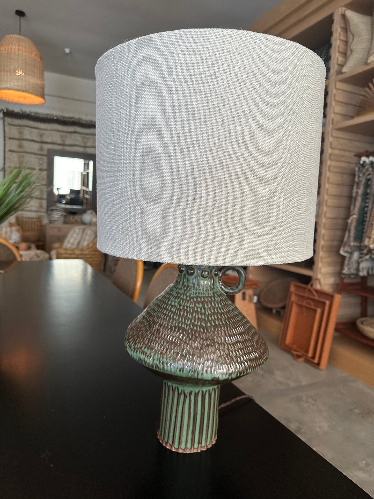 Ceramic Lamp With Shade