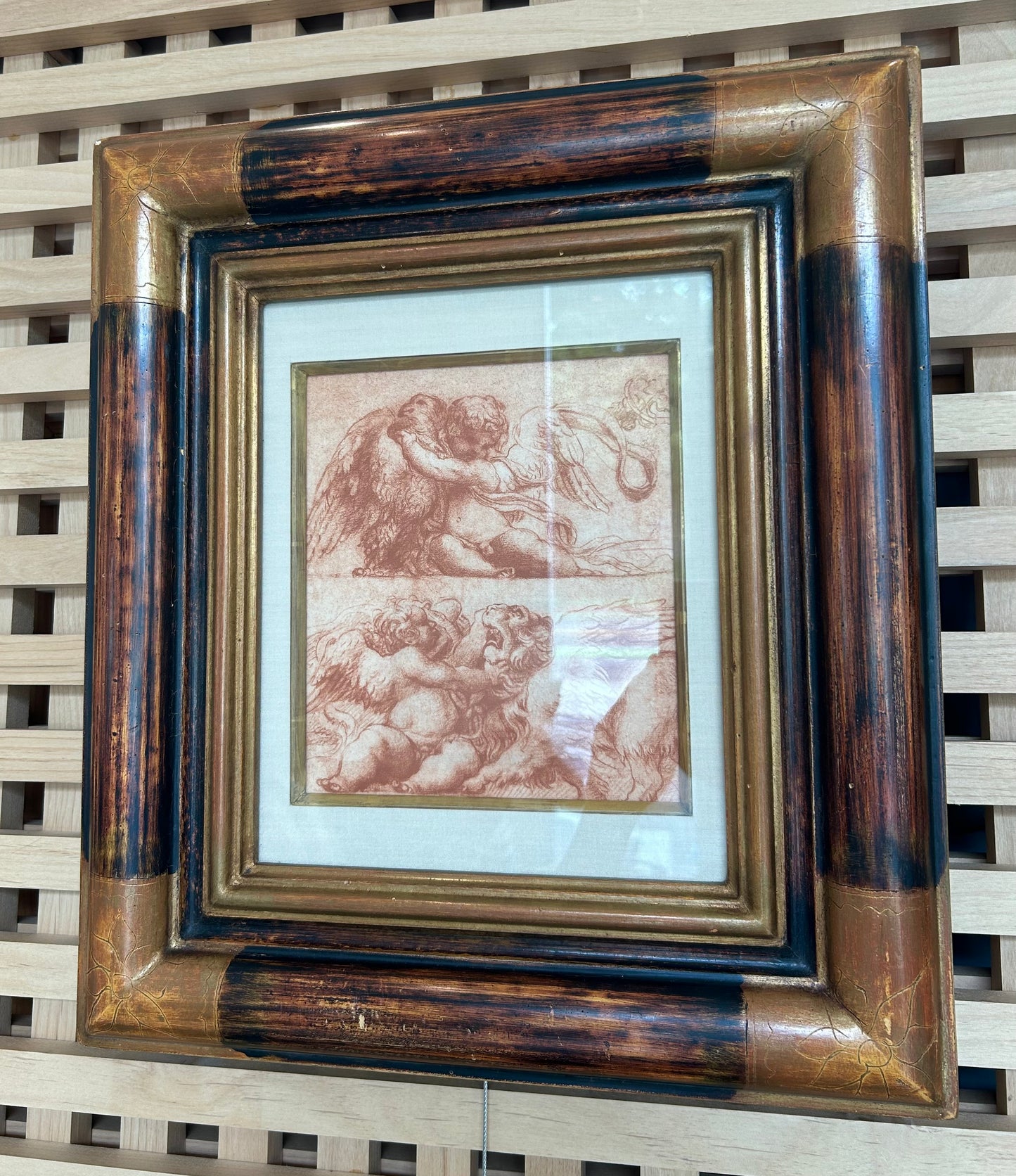 Custom Framed Cherub