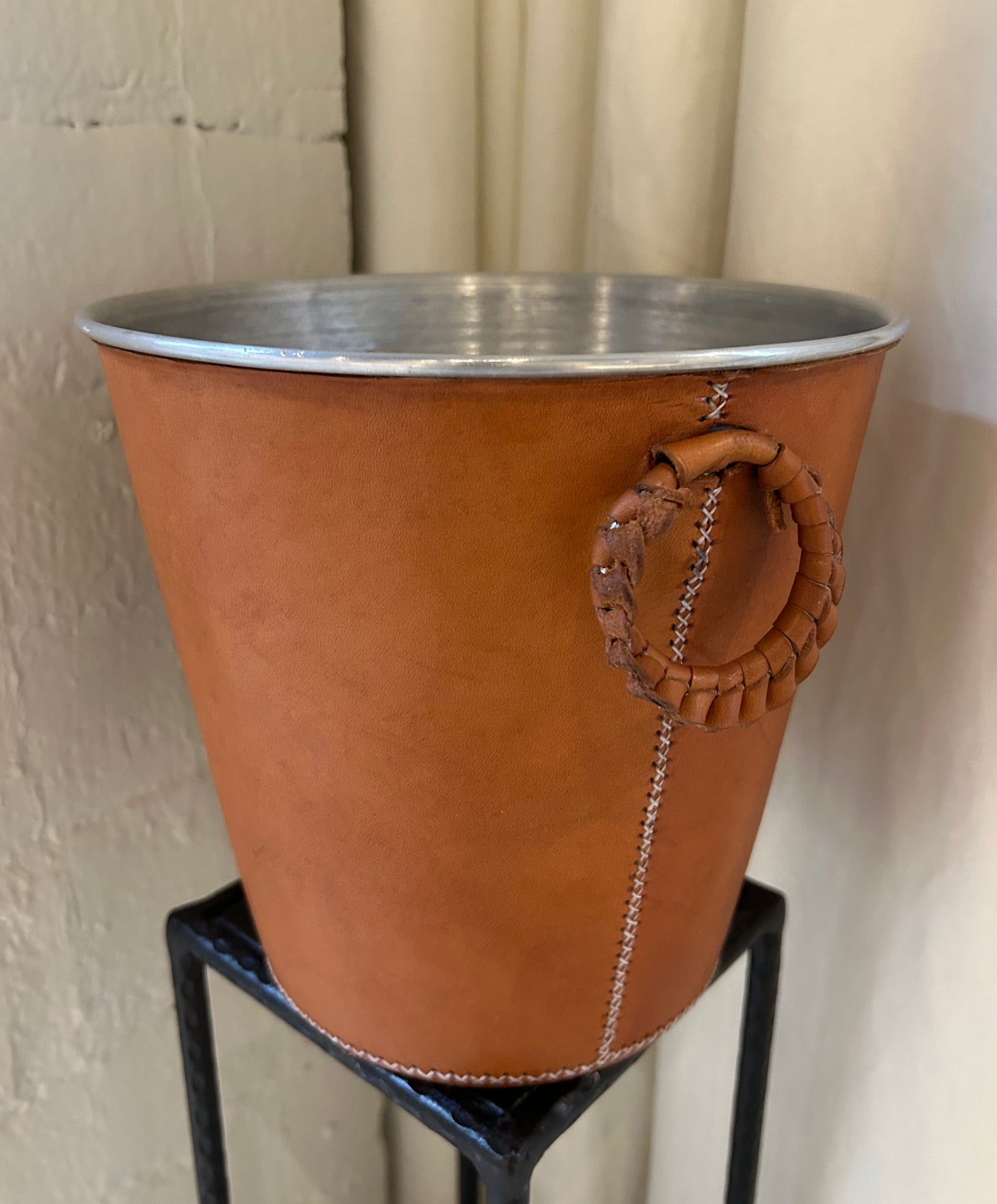 Botella Leather Ice Bucket