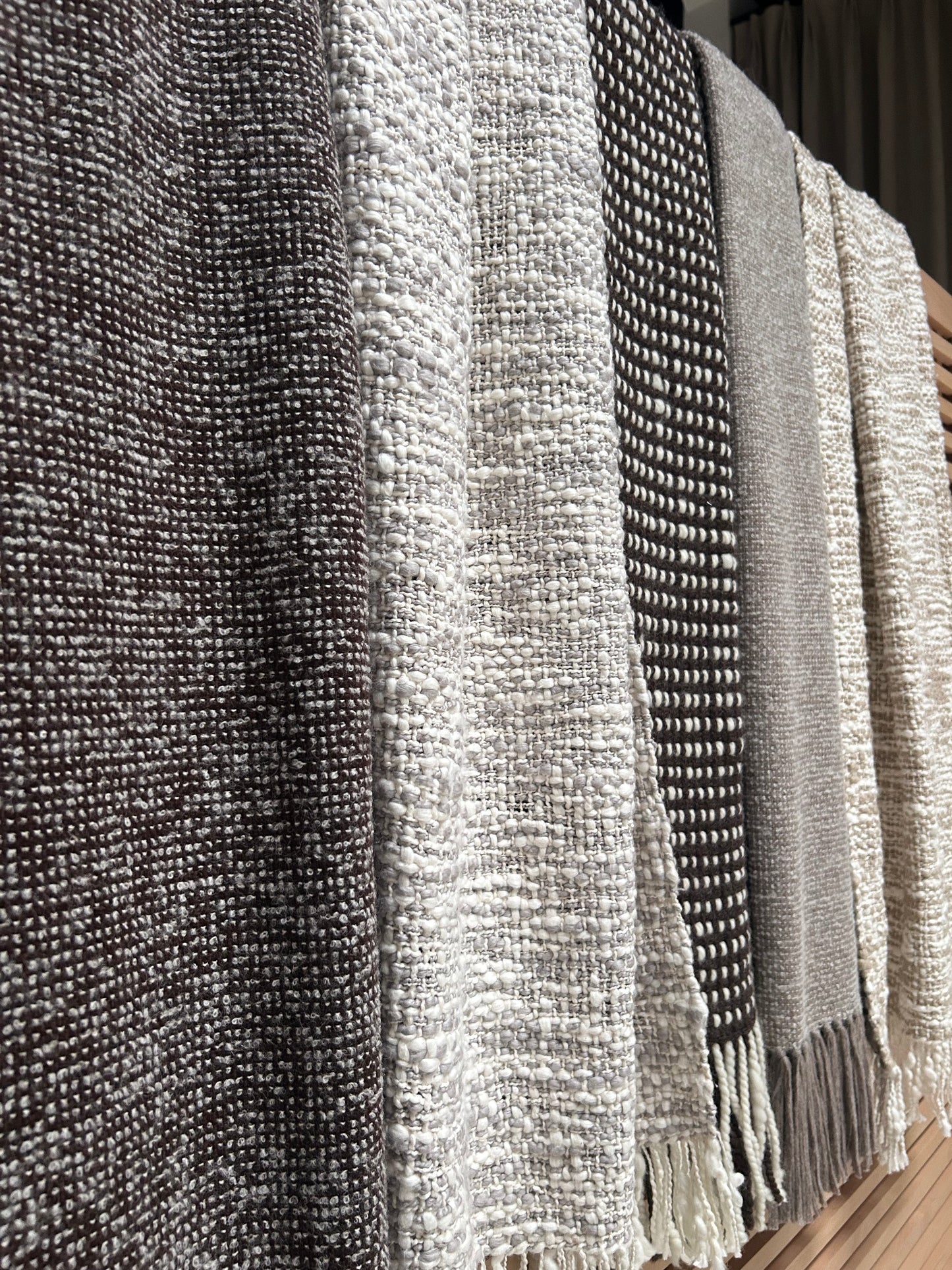 Misti Handwoven Wool Throw, Brown