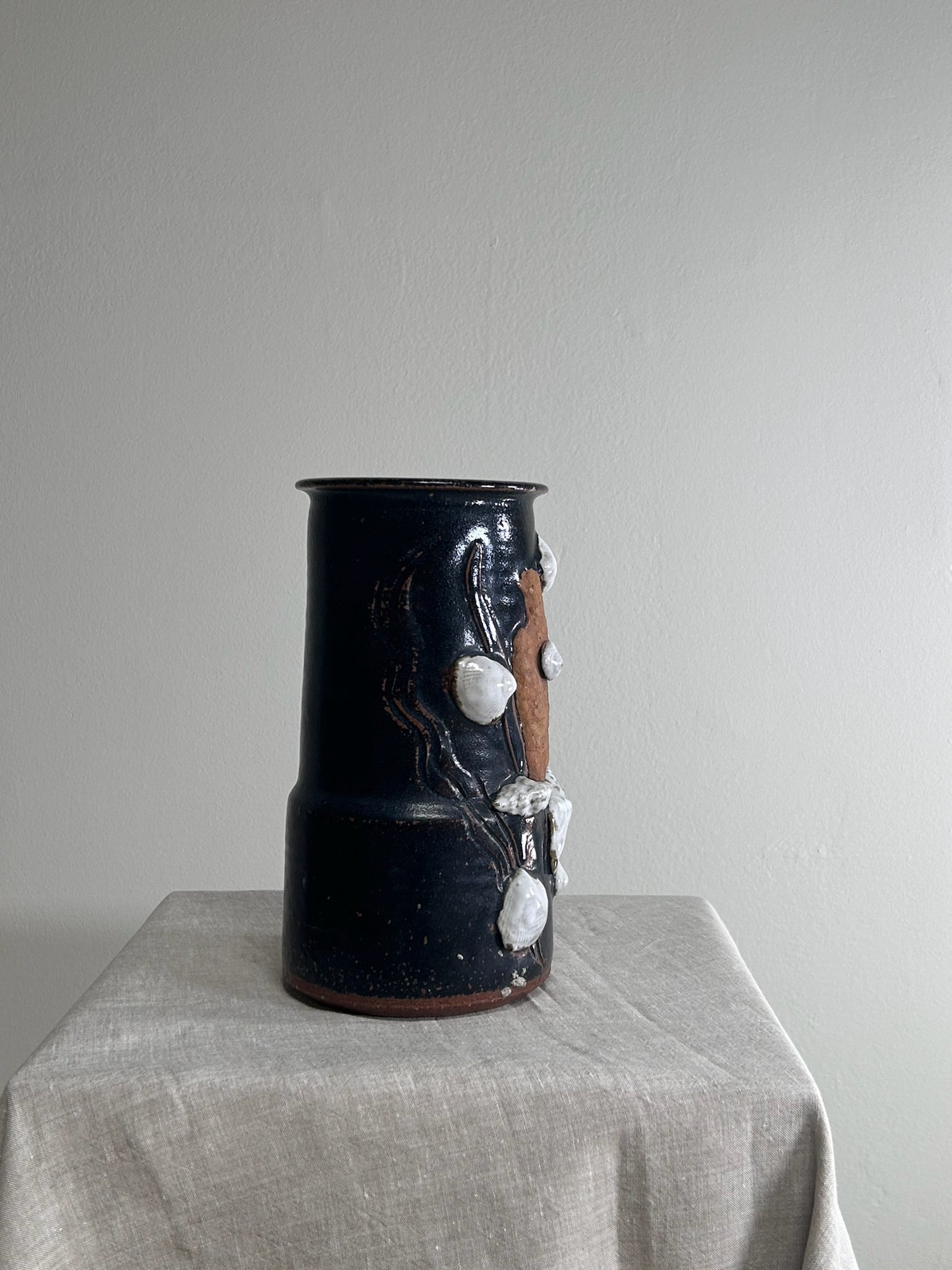 Vintage Shell & Clay Glazed Pottery