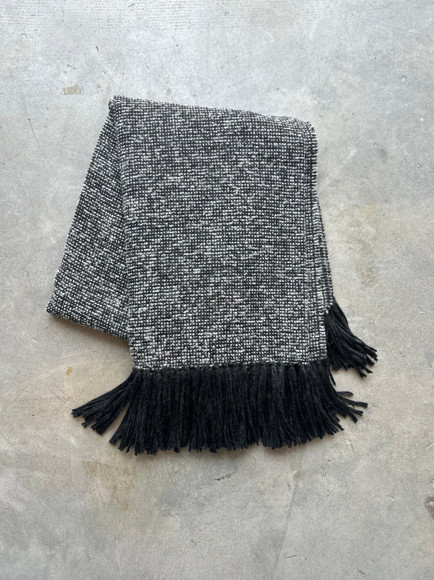 Misti Handwoven Wool Throw, Charcoal