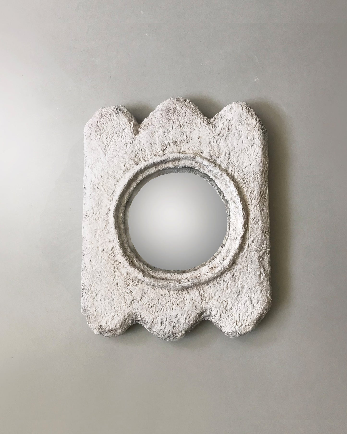 Plaster Framed Convex Mirror