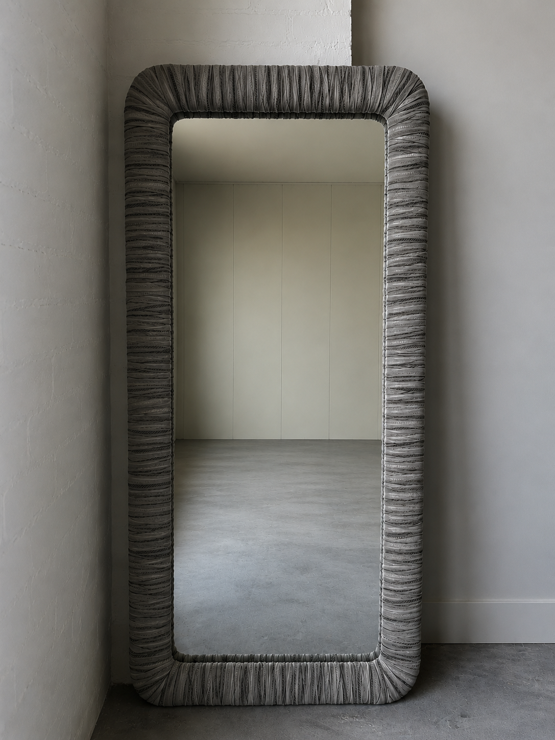 KH Custom Full Length Upholstered Mirror