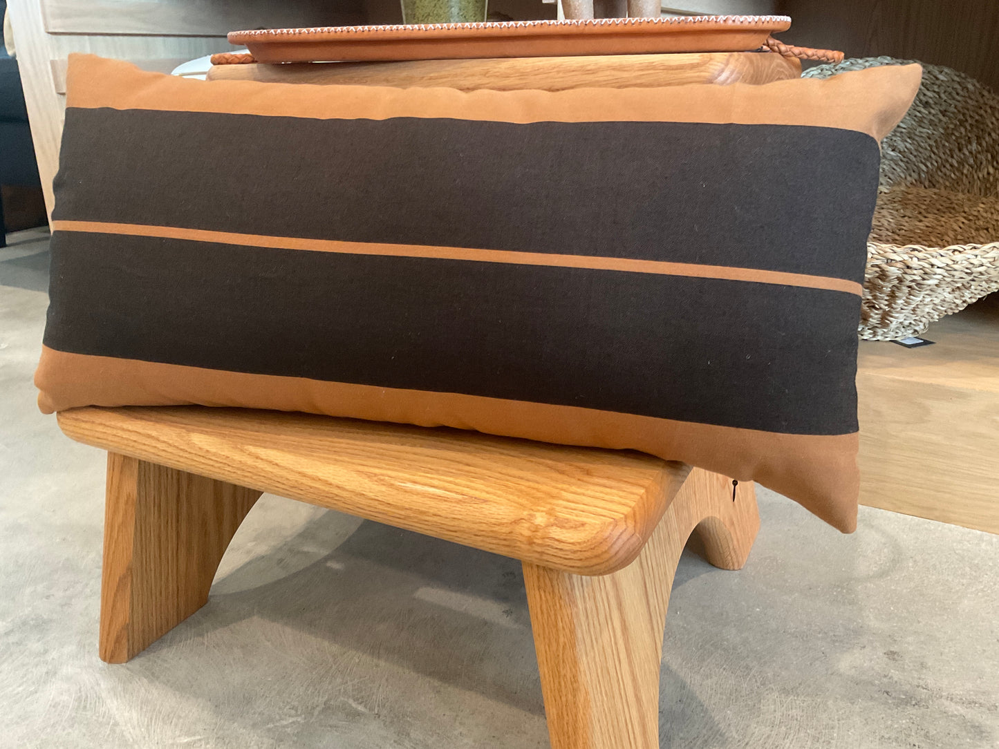 Center Stripe Lumbar Pillow