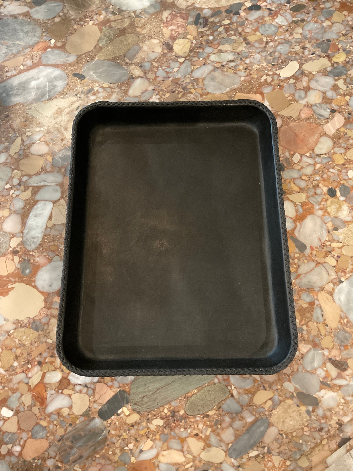 Bandeja Leather Rectangle Tray
