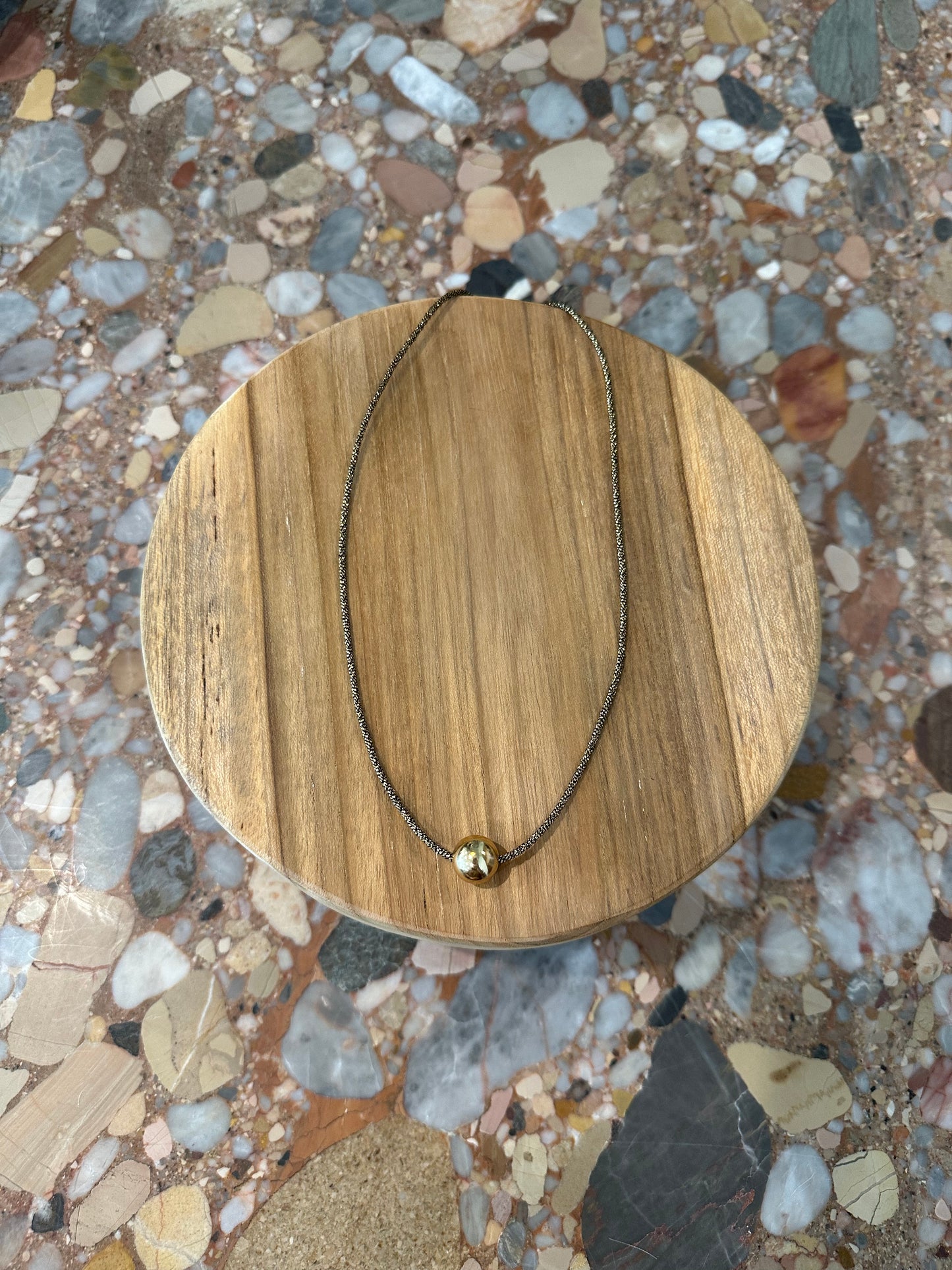 Gold Ball Necklace