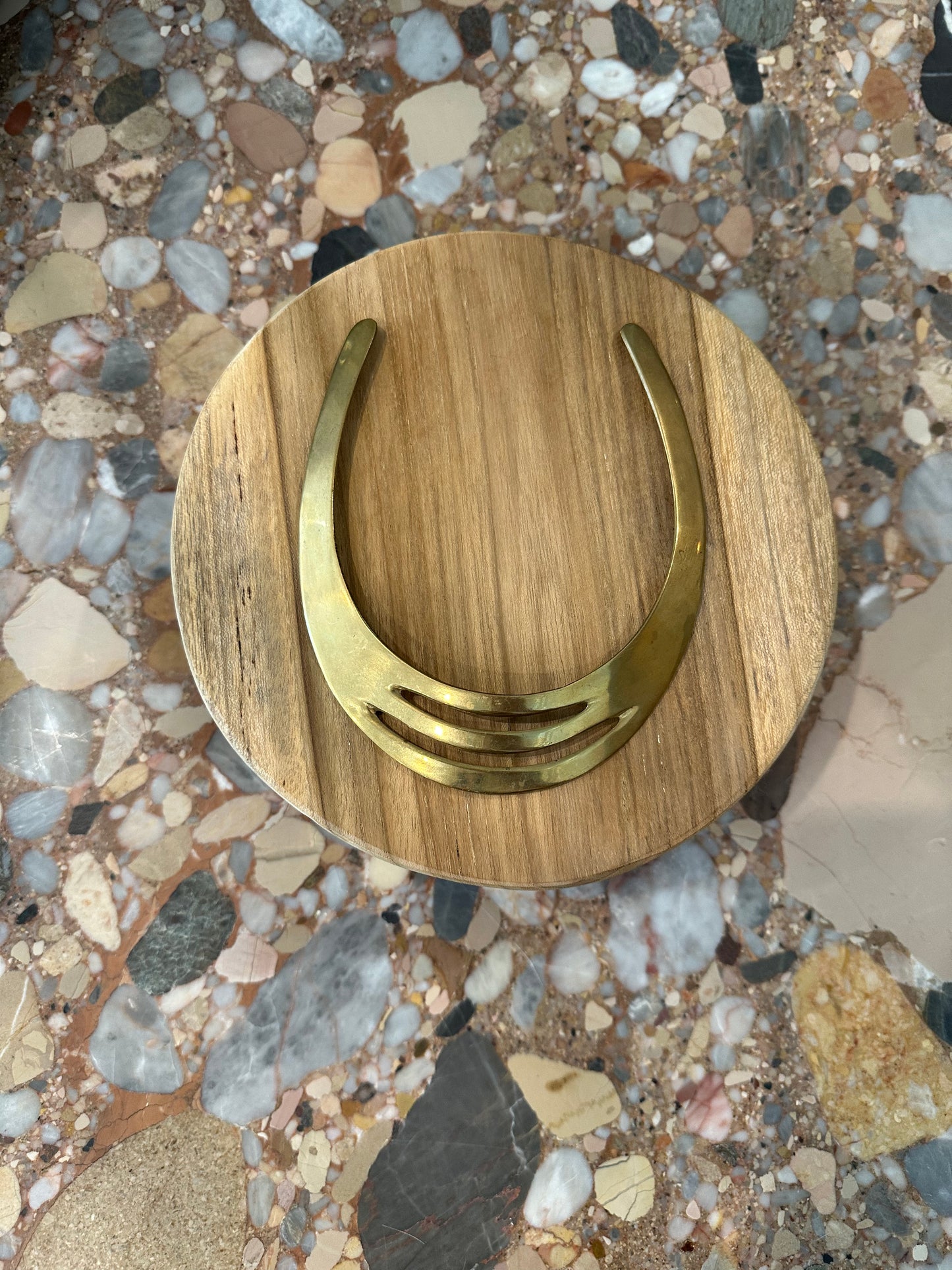 Brass Collar Necklace, Vintage