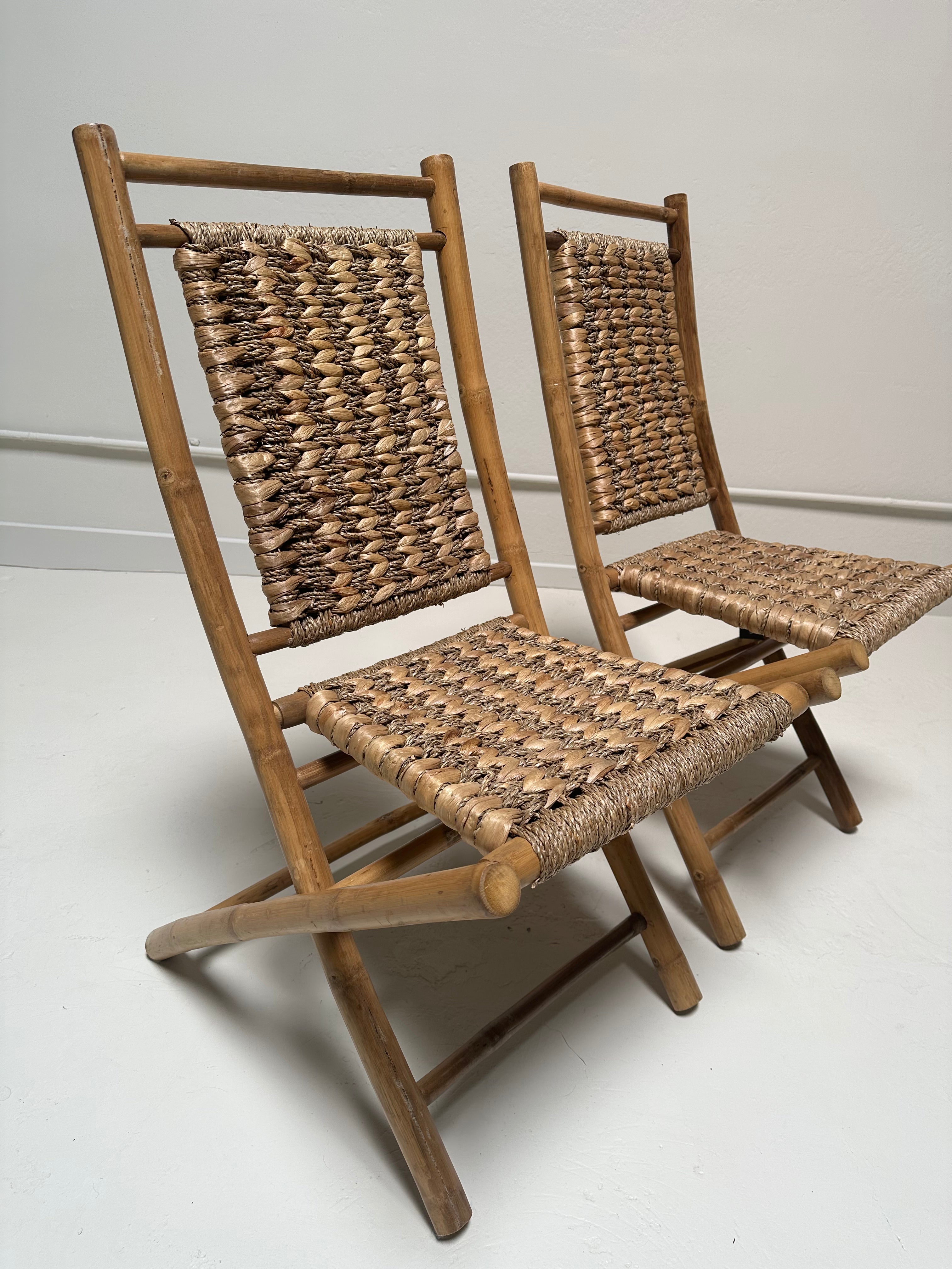 Bamboo rope chair hot sale