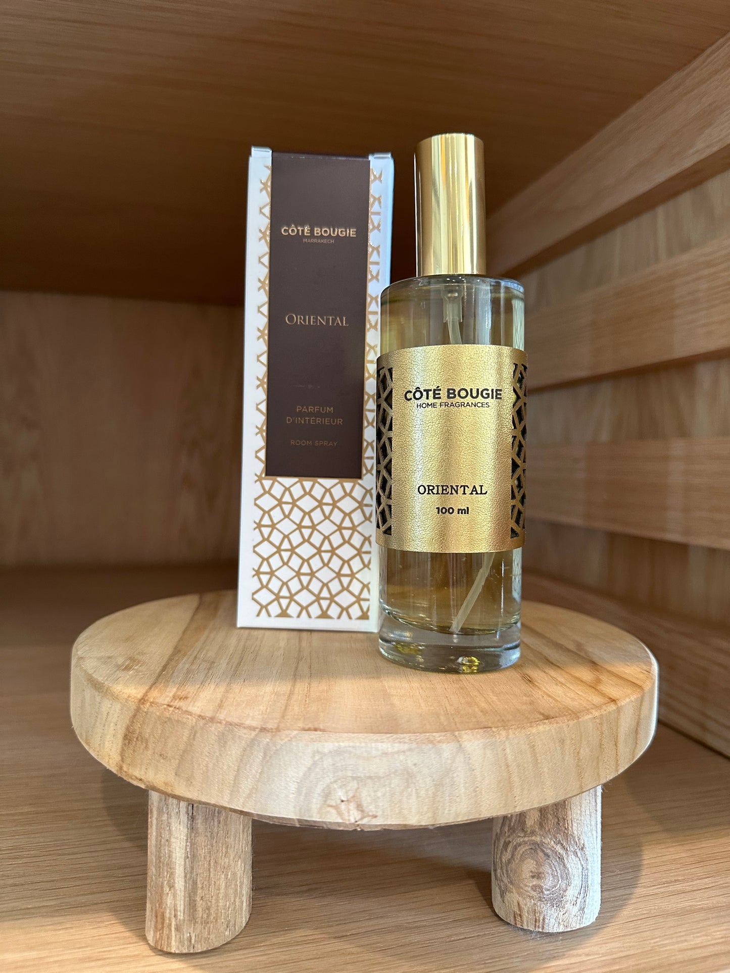home spray, Côté Bougie, oriental scent, Moroccan fragrance, room spray, luxury home scent, ambiance spray, Marrakech inspired