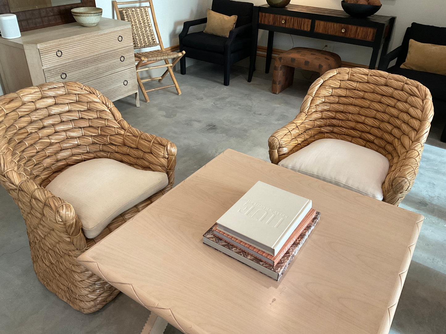 Joshua Tree Woven Chairs Pair by Ralph Lauren