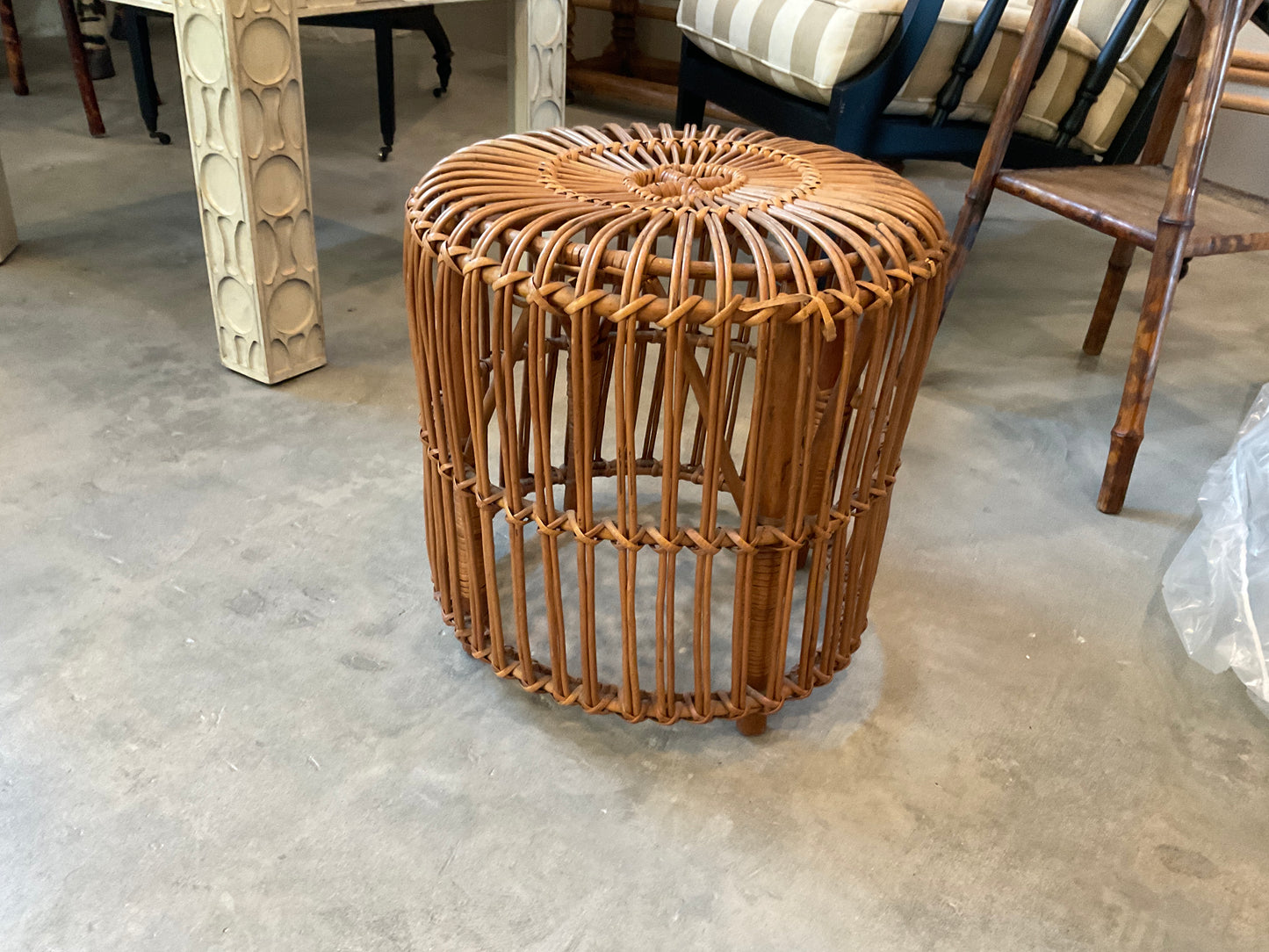 Wicker Ottoman