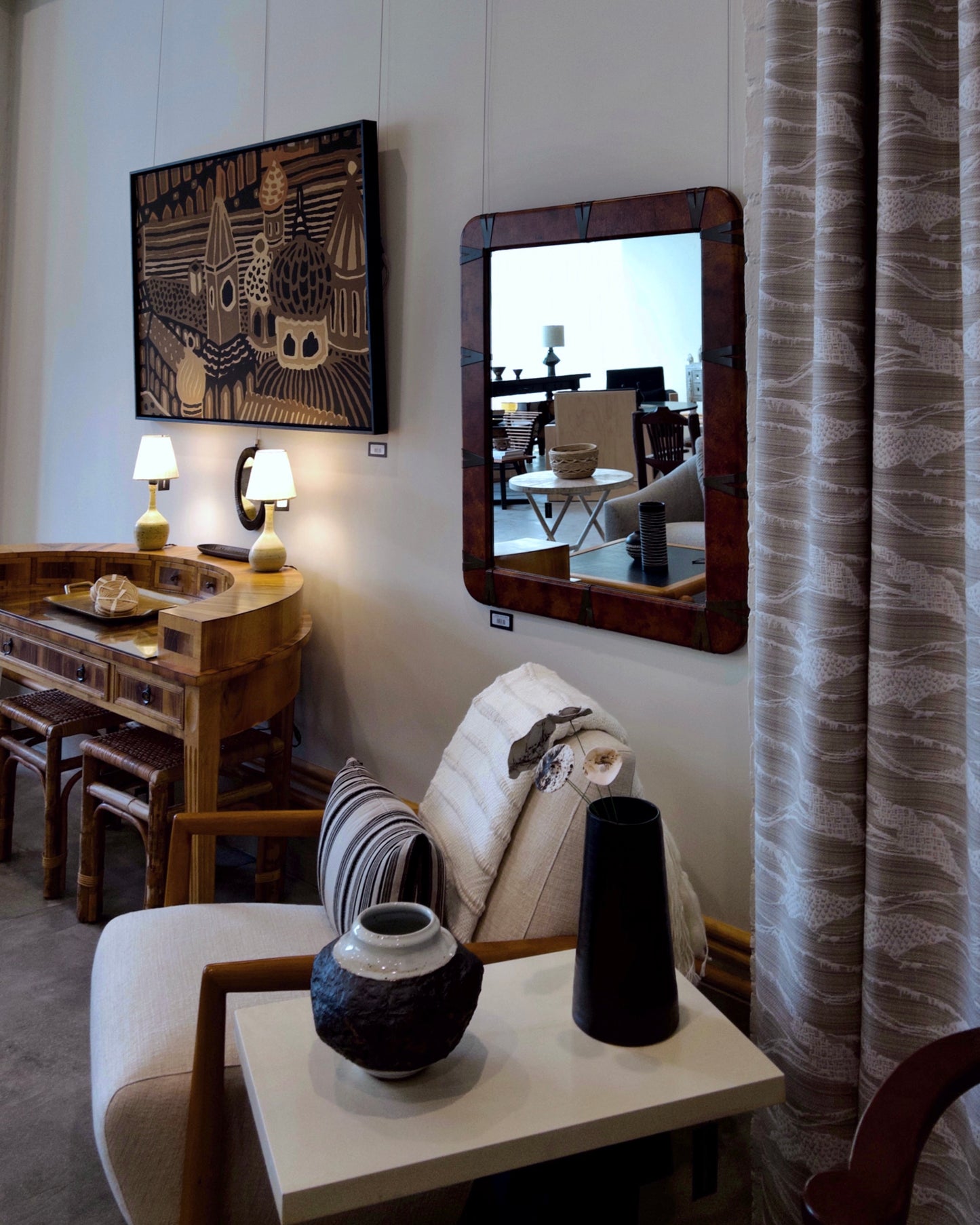 Vintage Marimekko Framed Spires