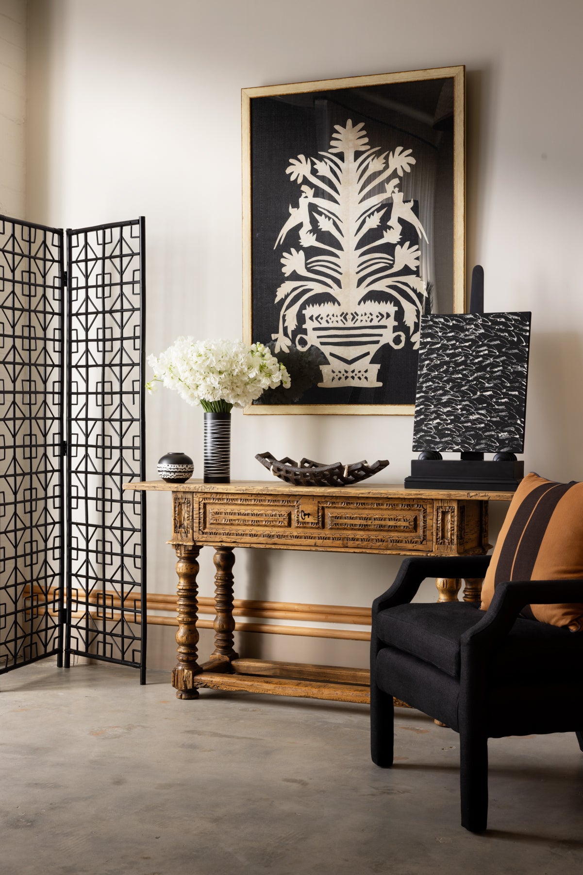 Geometric Twig Screen