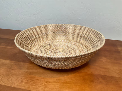 Decorative Hand Woven Rattan Footed Bowl