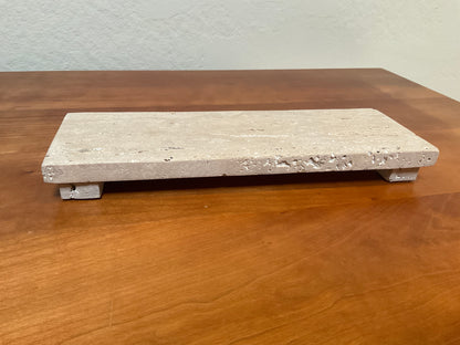 Travertine Footed Serving Board