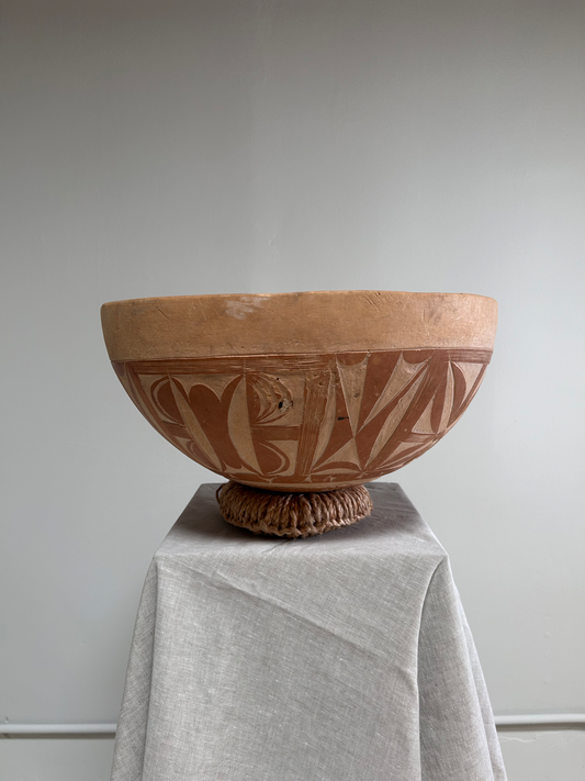 Decorative Carved Gourd Bowl