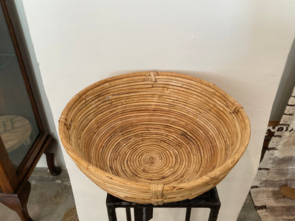 Vintage caned bowl