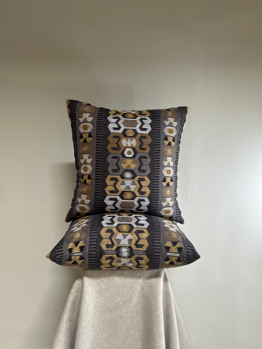Geometric Weave Pillow