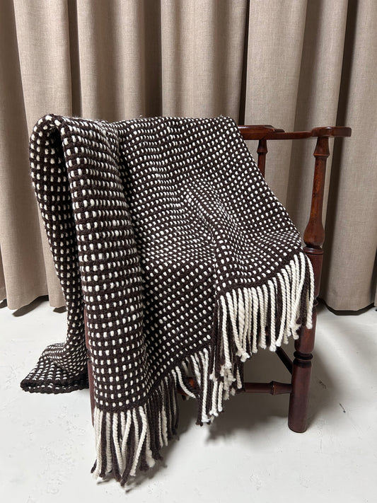 Roca Handwoven Throw, Brown