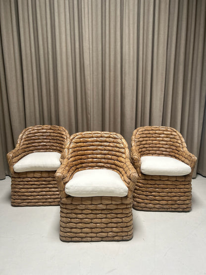 Joshua Tree Woven Chairs Pair by Ralph Lauren