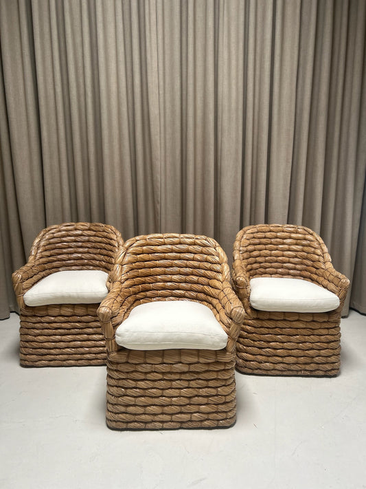 Joshua Tree Woven Chairs Pair by Ralph Lauren