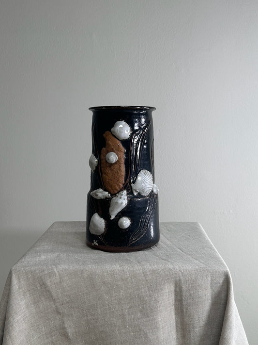 Vintage Shell & Clay Glazed Pottery