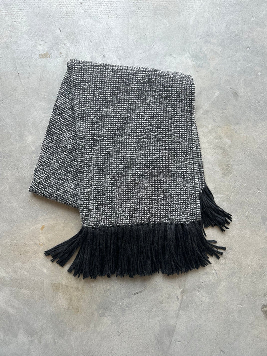 Misti Handwoven Wool Throw, Charcoal