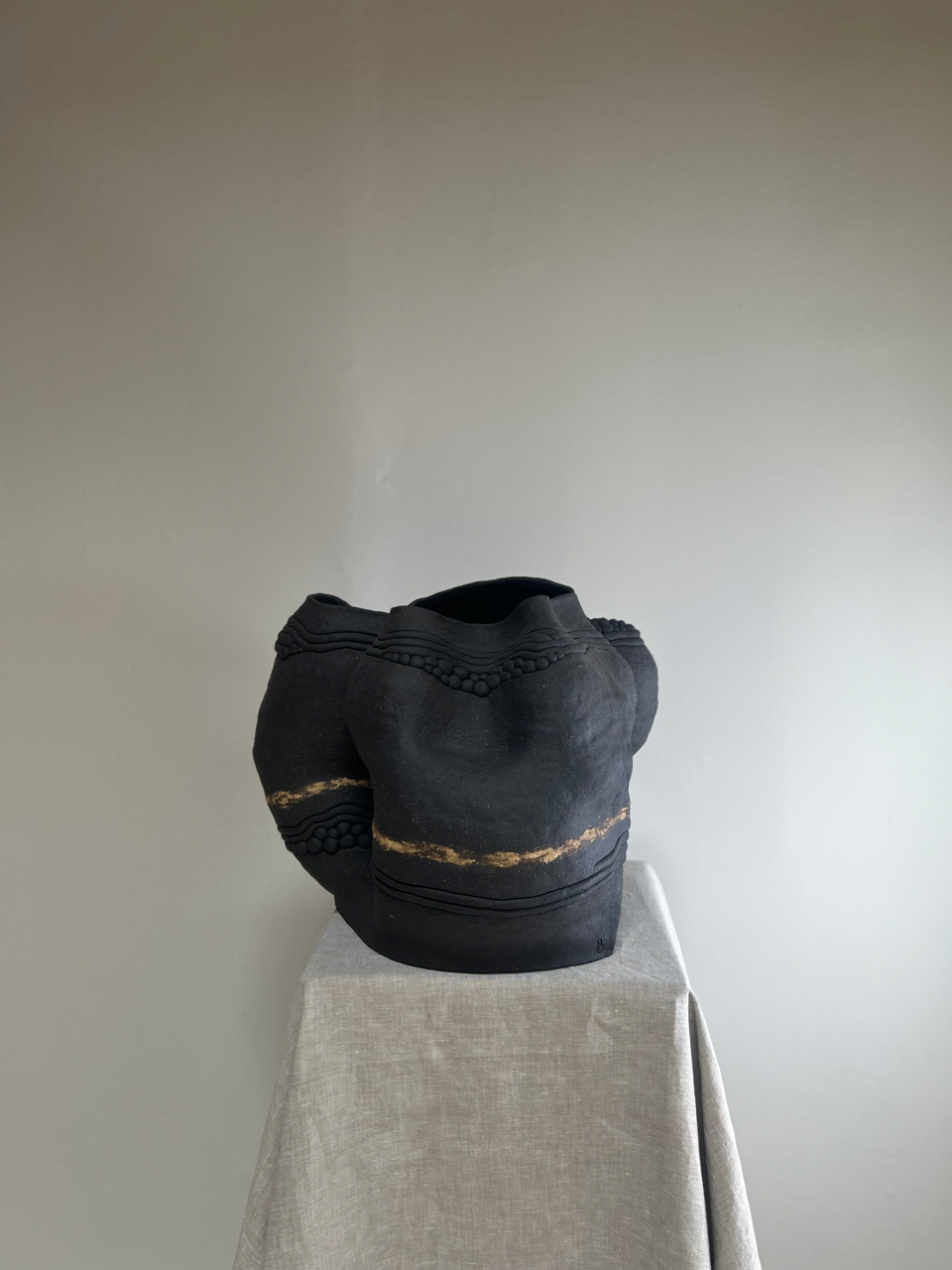 Striped Sweater Vase