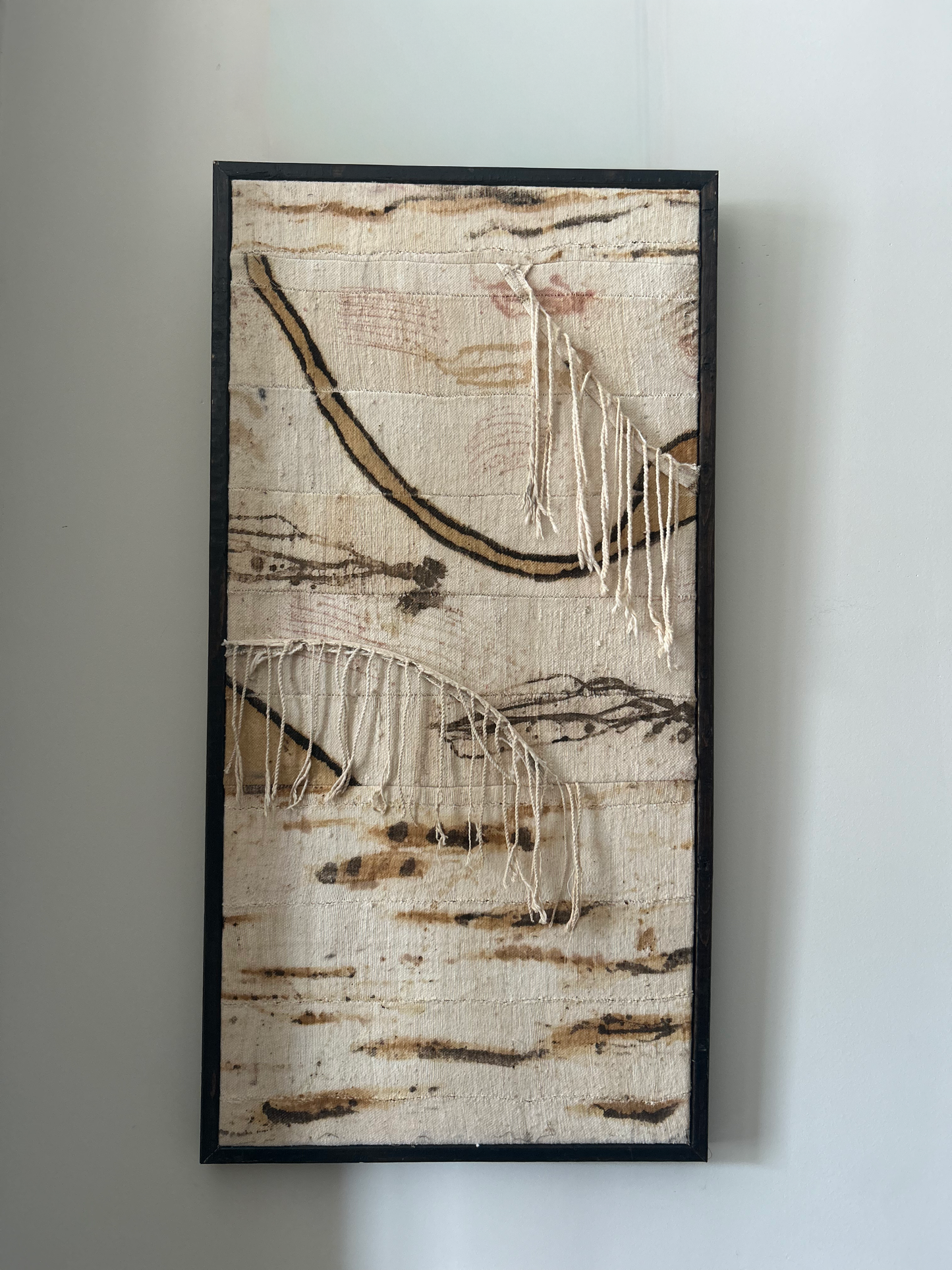 Mud Cloth Panel w Fringe