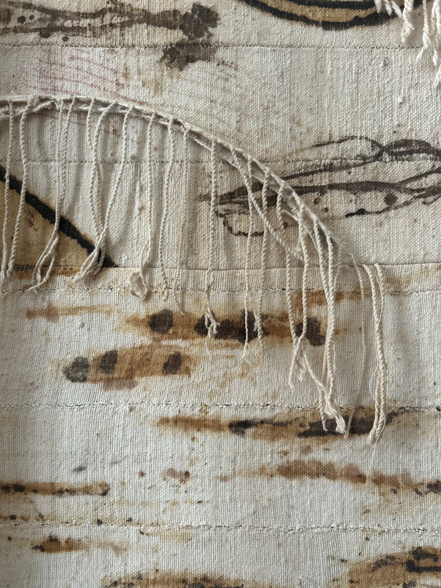 Mud Cloth Panel w Fringe