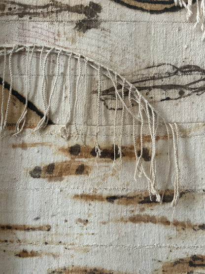 Mud Cloth Panel w Fringe