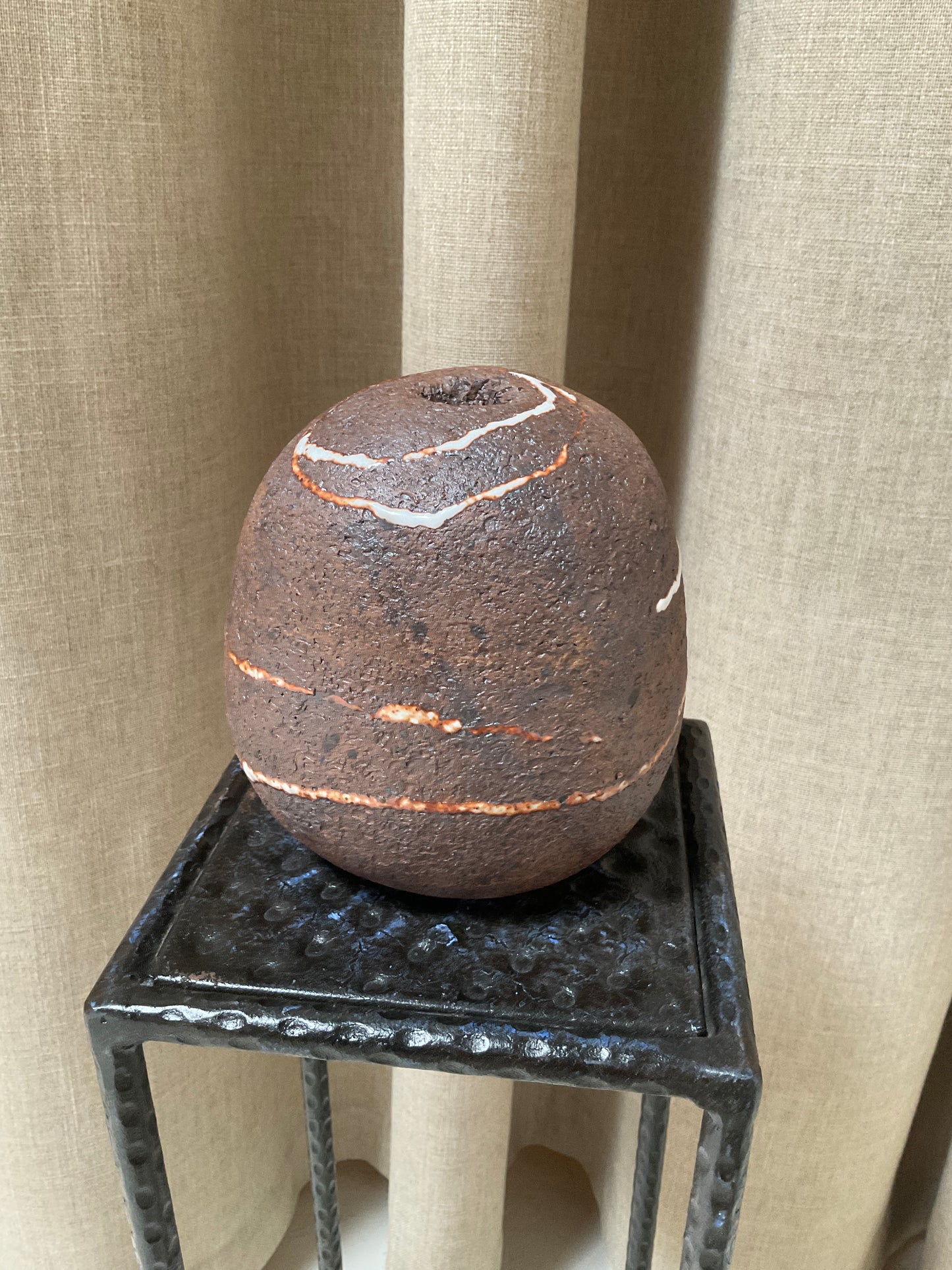 Rock Vessel with Shino Details, Medium