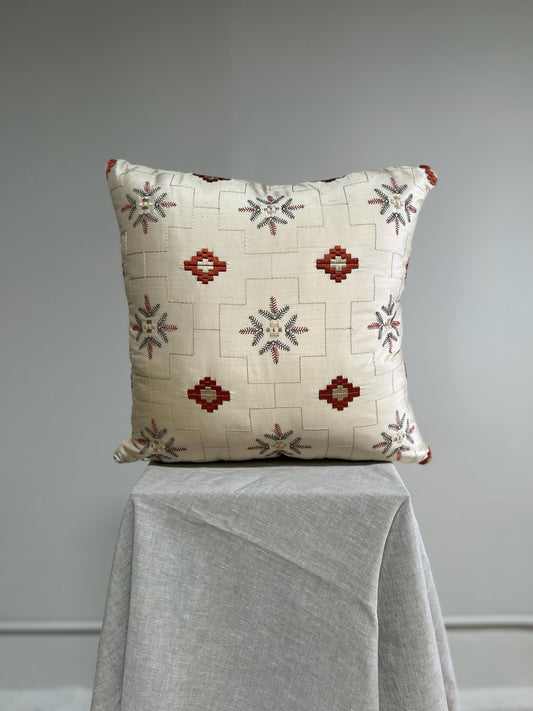Silk Embroidered Pillow