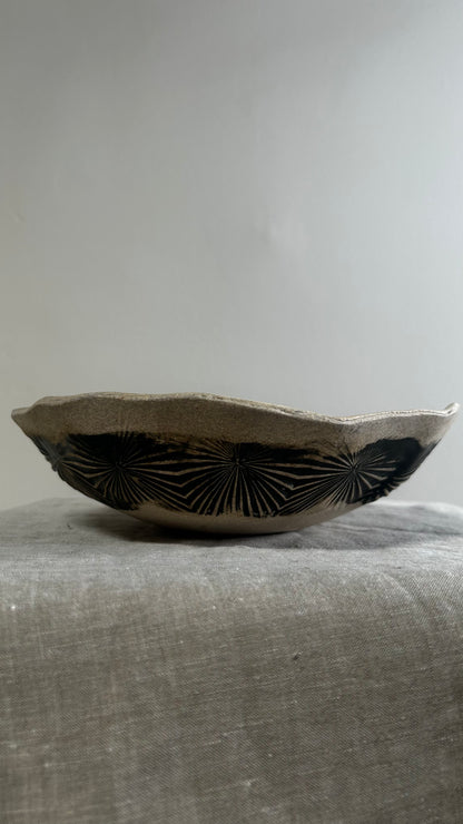 Sunburst Etched Bowl