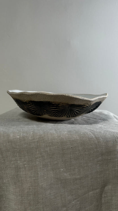 Sunburst Etched Bowl