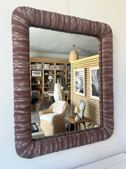 KH Custom Rectangular Upholstered Mirror