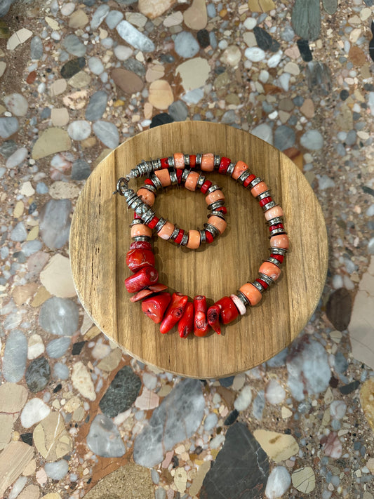 Southwestern Style Coral Necklace