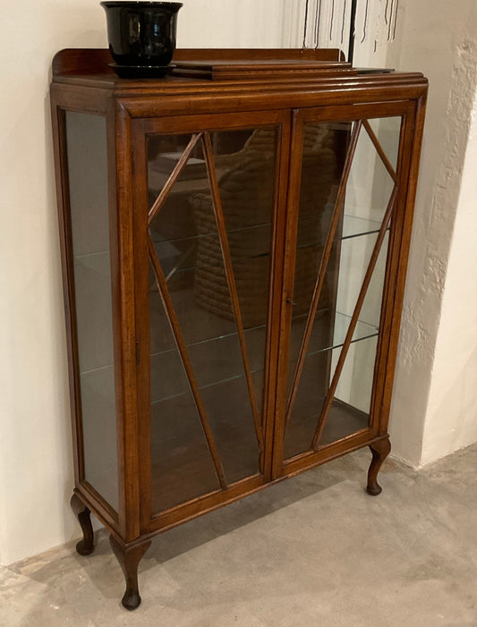 1930’s Glass Front Cabinet