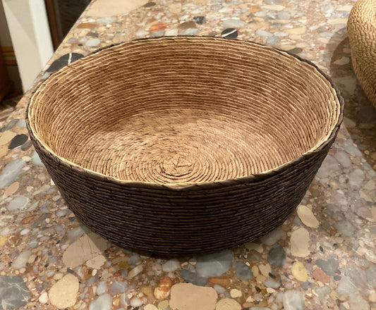 Black & Natural Low Basket