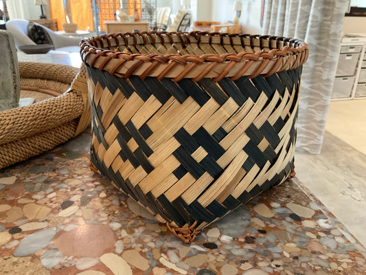 Woven Diamond Basket