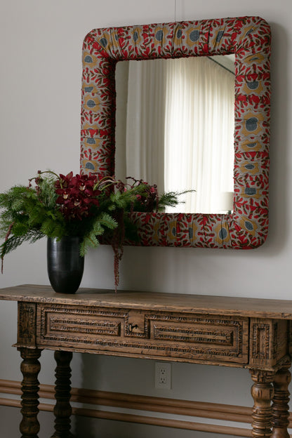 KH Custom Upholstered Rectangular Mirror